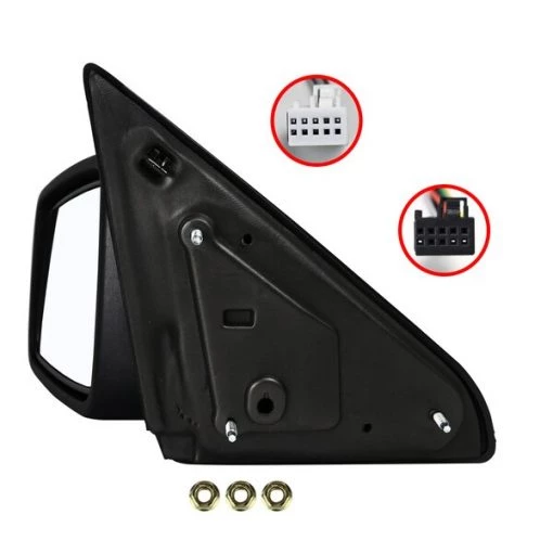 Dodge Ram Left Manual Towing Mirror- Black Texture 09-19