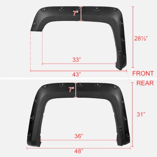 Gmc Sierra 1500 Fender Flares 2016-2018