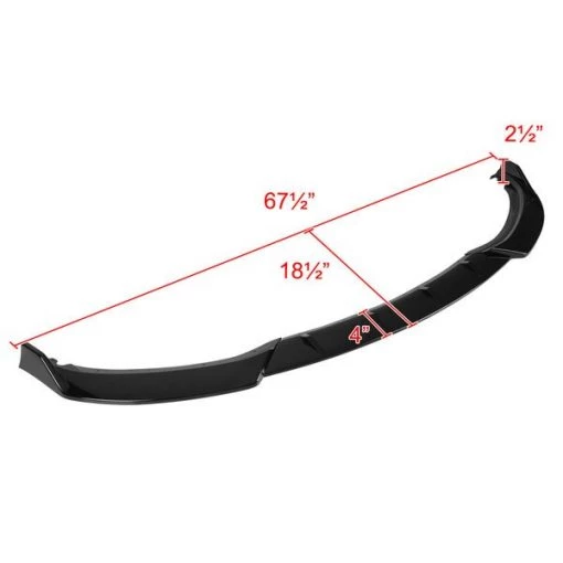 Bmw F30 F35 Front Bumper Lip – Glossy Black 2016-2019