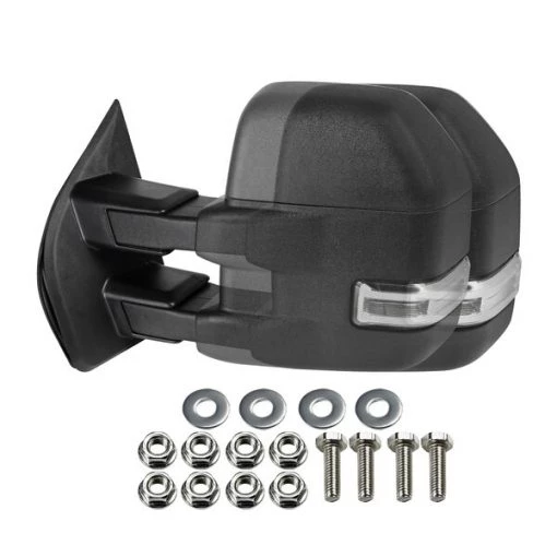 Ford F150 Black Texture Clear Signal Power Heated Mirrors 15-17