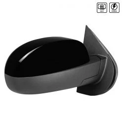 Spec-D Tuning Chevy Silverado Right Towing Mirror Power Heated- Glossy Black 07-13
