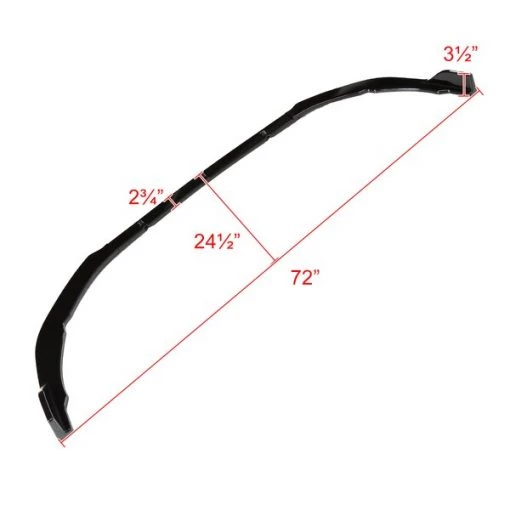 Toyota Camry Glossy Black Front Bumper 18-Up