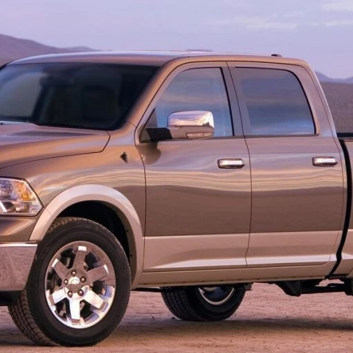 Dodge Ram Left Towing Mirror Power Heated- Chrome 09-12