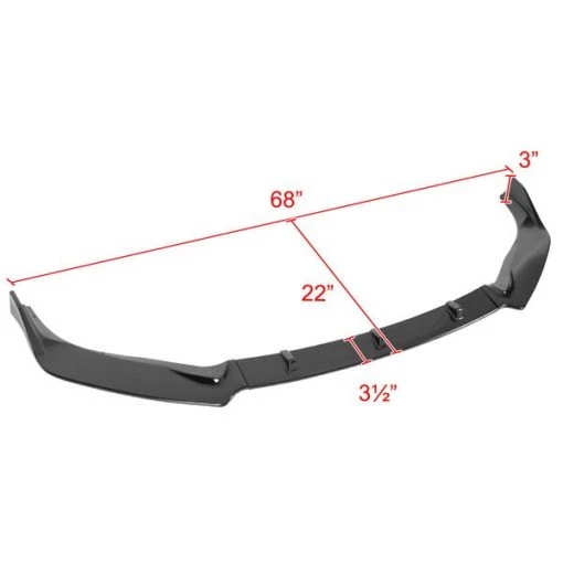 Nissan Sentra Front Bumper Lip – Glossy Black 2016-2019