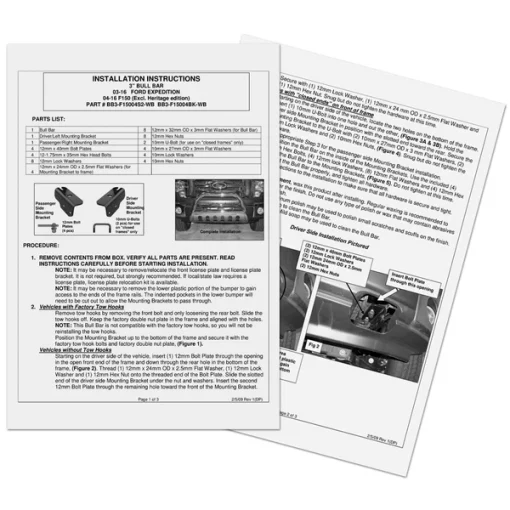 04-12 Ford F150 S201 Steel Bull Bar