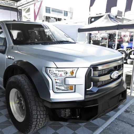 15-Up Ford F150 Front Bumper Without LEDs – Black