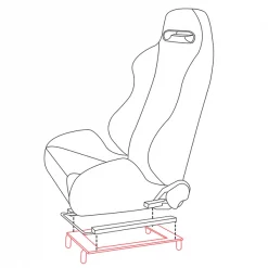 92-95 Honda Civic Seat Bracket – Pair