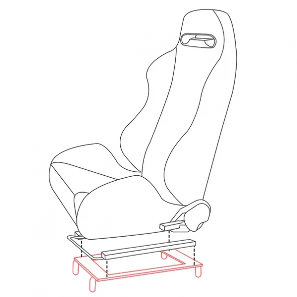 92-95 Honda Civic Seat Bracket – Pair