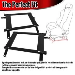 01-07 Mitsubishi Evolution Seat Bracket – Pair