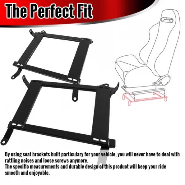 08-Up Mitsubishi Evolution Seat Bracket – Pair