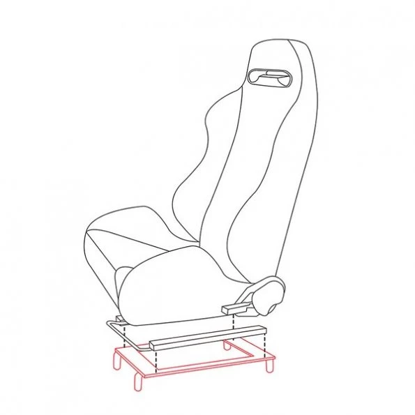 79-98 Ford Mustang Seat Bracket – Pair