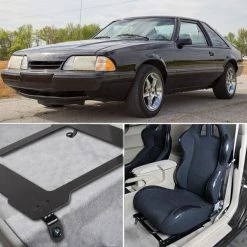 Spec-D Tuning 79-98 Ford Mustang Seat Bracket - Pair 3 79-98 Ford Mustang Seat Bracket – Pair