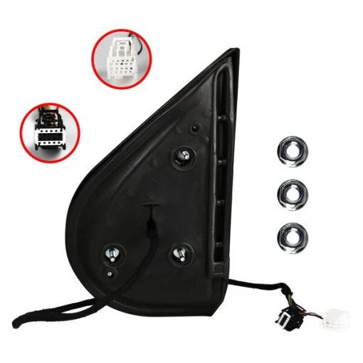 Chevy Silverado Right Towing Mirror Power Heated- Chrome 07-13