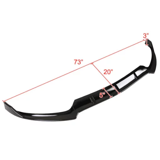 Mercedes Benz W205 Front Bumper Lip – Glossy Black 2015-2018