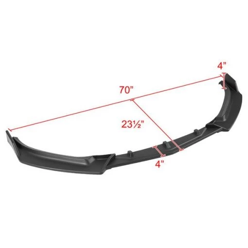 Mazda 3 Front Bumper Lip – Matte Black 2014-2018