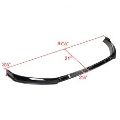 Volkswagen Golf Front Bumper Lip – Glossy Black 2014-2017