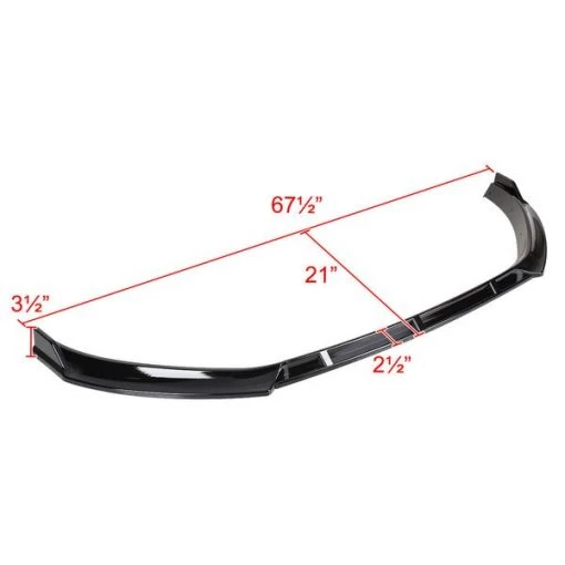 Volkswagen Golf Front Bumper Lip – Glossy Black 2014-2017