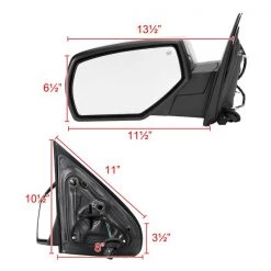 Spec-D Tuning Gmc Sierra Or Chevy Silverado Left Side Mirror - Chrome 2014-2016 5 Gmc Sierra Or Chevy Silverado Left Side Mirror – Chrome 2014-2016
