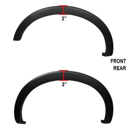 09-14 Ford F150 Factory Style Fender Flares- Black
