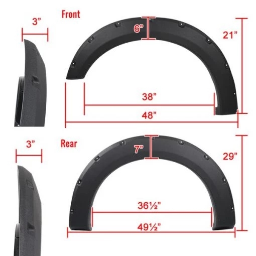 15-17 Ford F150 Rough Surface Fender Flare