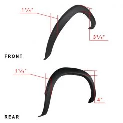 Spec-D Tuning 02-08 Dodge Ram Oe Style Fender Flares 8 02-08 Dodge Ram Oe Style Fender Flares