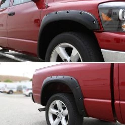 02-08 Dodge Ram Pocket Style Fender Flares- Black/Smooth