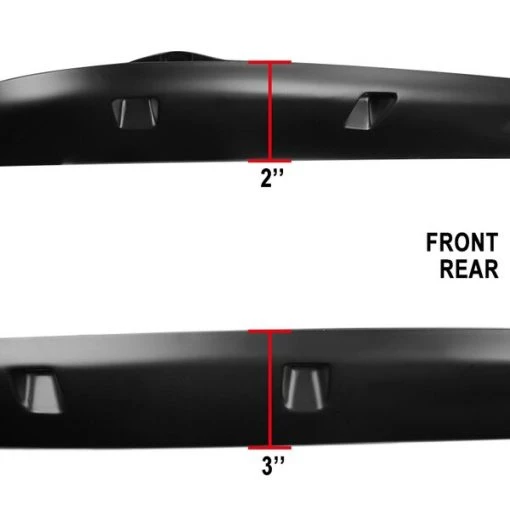 02-08 Dodge Ram Pocket Style Fender Flares- Black/Smooth
