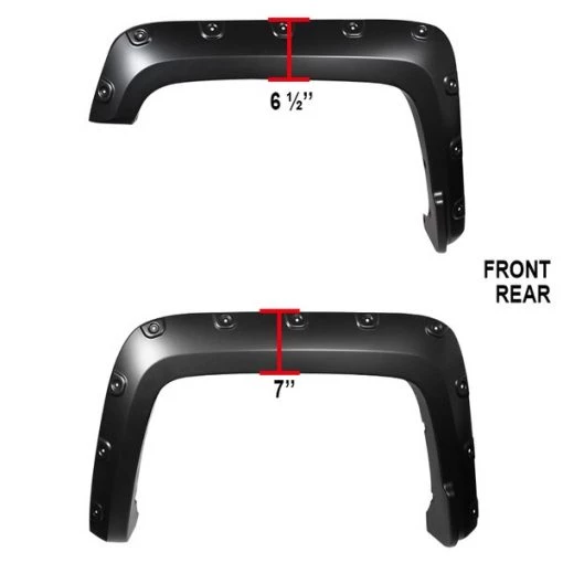 16-17 GMC Sierra Fender Flares – Pocket Style 1500