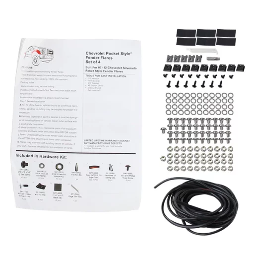 07-13 Chevrolet Silverado Fender Flare, FDF-SIV07A-PK-MP
