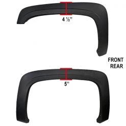 07-13 Chevrolet Silverado Fender Flares-Smooth