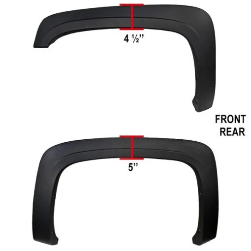 07-13 Chevrolet Silverado Fender Flares-Smooth