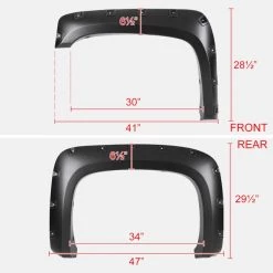 Spec-D Tuning 07-13 CHEVROLET SILVERADO 1500 69' SHORT BED FENDER FLARES, PK 2 10 07-13 CHEVROLET SILVERADO 1500 69' SHORT BED FENDER FLARES, PK 2