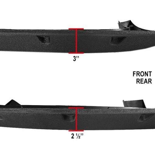 07-13 Chevrolet Silverado Fender Flare – Black Rough Surface