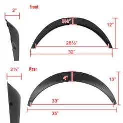 All All All Universal Fender Flares- 4Pc Set