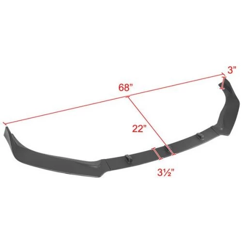 Nissan Sentra Front Bumper Lip – Matte Black 2016-2019