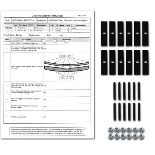 05-07 Chevrolet Silverado 1500 Grille Insert