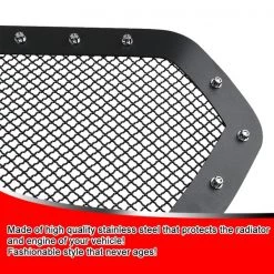 16-17 Toyota Tacoma Rivet Grille Insert, HBG-TAC16BKSS-YH
