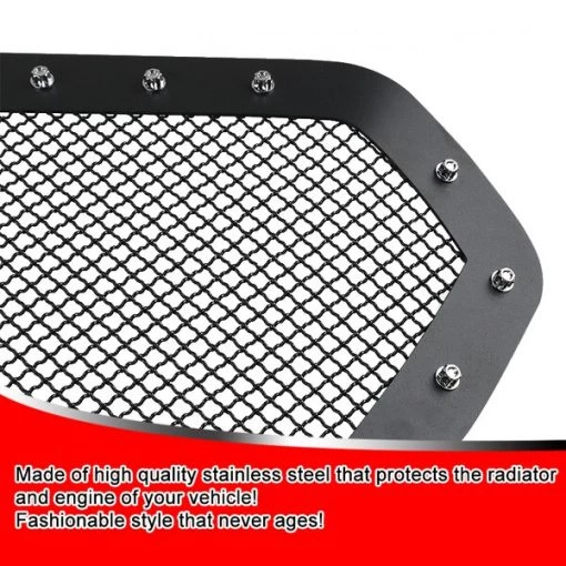 16-17 Toyota Tacoma Rivet Grille Insert, HBG-TAC16BKSS-YH