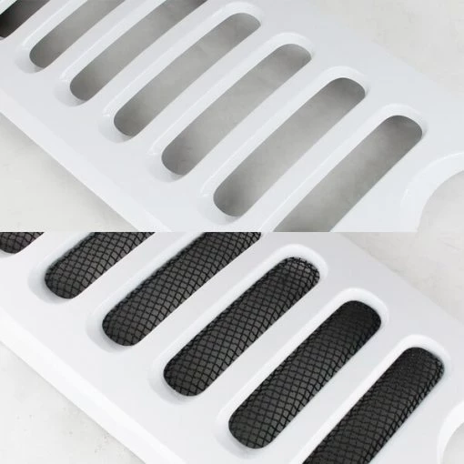 07-14 Jeep Wrangler Mesh Grille Insert – Black Stainless Steel