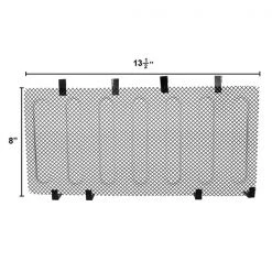 07-14 Jeep Wrangler Mesh Grille Insert – Black Stainless Steel