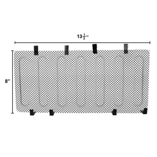 07-14 Jeep Wrangler Mesh Grille Insert – Black Stainless Steel