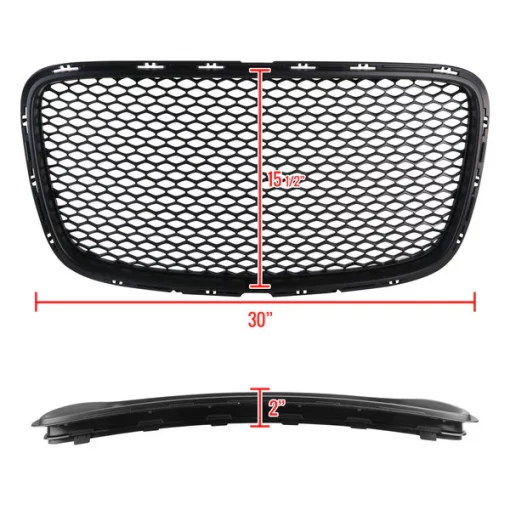15-19 Chrysler 300 Grille- Srt Style- Black