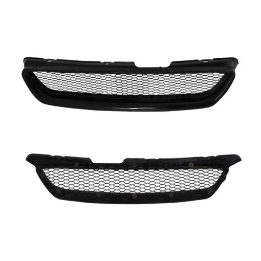 98-02 Honda Accord Front Hood Grill Type R Black 2 Door