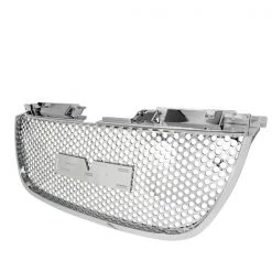 07-08 GMC Yukon Mesh Grill – Punch Hole Style Chrome