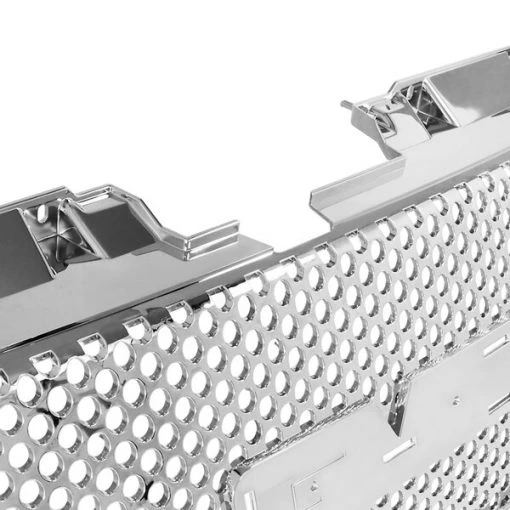 07-08 GMC Yukon Mesh Grill – Punch Hole Style Chrome