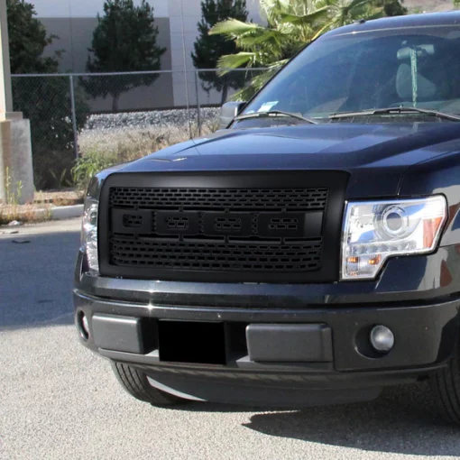 09-14 Ford F150 Grille- Matte Black Raptor Style