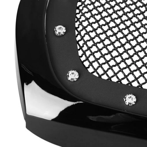 99-04 Ford F250 Rivet Grille- Glossy Black