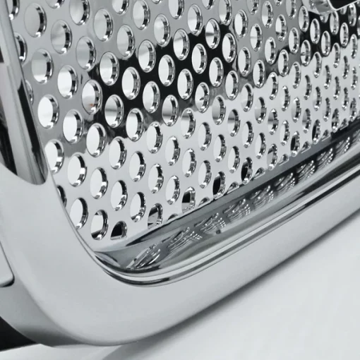 99-02 GMC Sierra Front Upper Grilles Mesh Chrome