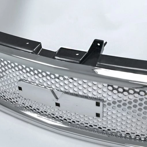 99-02 GMC Sierra Front Upper Grilles Mesh Chrome