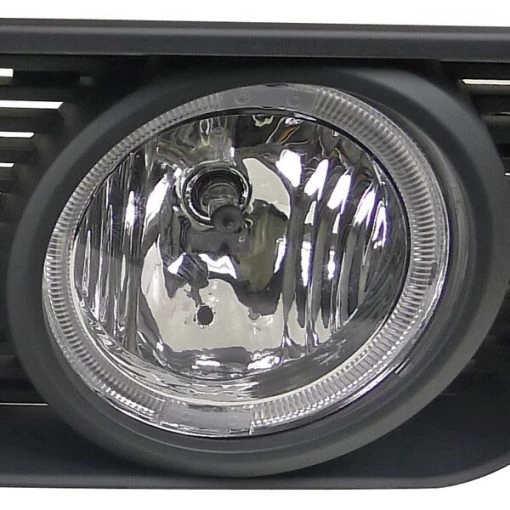 05-09 Ford Mustang Gt Look Front Grill In Black With Halo Fog Light